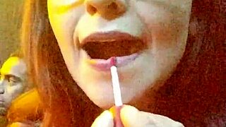 Submissive Latina Deepthroats Entire Cock And Balls