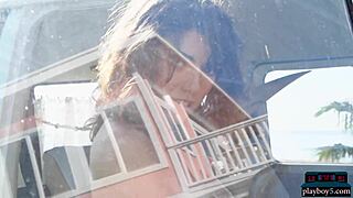 big natural tits latina azura grace strips her perfect ass 😍