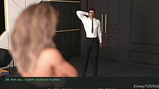 Horny Wife in Lingerie Fucks Husband at Work in His Office