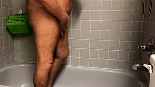 warming up in the shower with my vibrator on my ass
