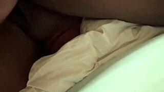 Ebony Blonde Amateur Mixes Bedroom Doggy And Blowjob