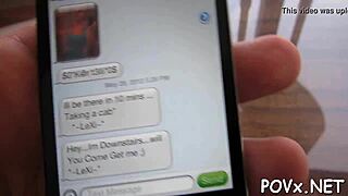 Our horny petite teen chick sucks and fucks a hard dick in POV hardcore action