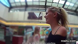 Adorable Czech Girl Teased In Supermarket And Rode In POV!