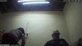 First-time blowjob with cum exploding in her mouth during intense sucking