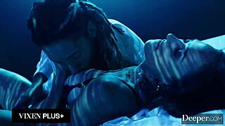 Deeper gorgeous sarah submits to her dom with cowgirl riding and blowjob