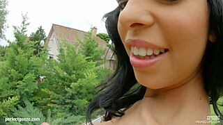 kyra queen big tit hottie gets her boobs fucked hard by prime cups