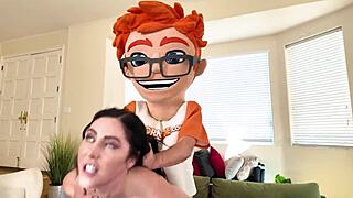 Holy Hell! Theodora Day's BIG TITS Meet Massive Cock!