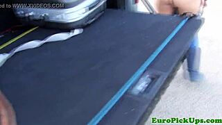 Picked Up European Teen Paid for Outdoor Anal Action