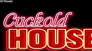 uh, this naughty chick, she gave her ass at cuckold house