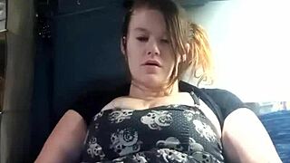 she masturbates in a sexy dress with toys