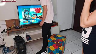 This Brazilian housewife seduces the technician for hot banging while hubby’s away.