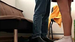 Nataly Argentina ninfomana ESCAPA DE CLASES para FOLLAR con su profesor