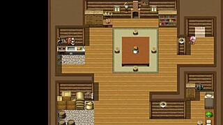 demon hunter babe bends over for big cock in wild 3d scene. old guy joins.