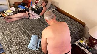 Granny Carmen Angel Delivers Sexy Deepthroat Cock Sucking