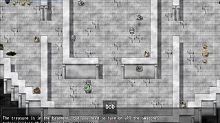 demon hunter babe bends over for big cock in wild 3d scene. old guy joins.