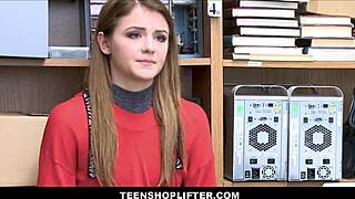 Tiny brunette teen Rosalyn Sphinx caught and fucked