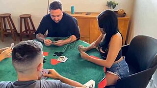 Game night with friends turns into wild cuckold wife swap?