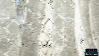 big natural tits latina azura grace strips her perfect ass 😍