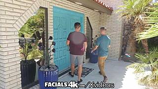 watch cecelia taylor take multiple facials in threesome?