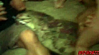 Amanda enjoys the party atmosphere