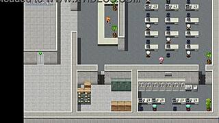 demon hunter babe bends over for big cock in wild 3d scene. old guy joins.