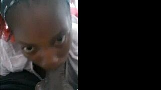 Slamming deep throat action with sloppy head and pussy farts for Mastermeat1.