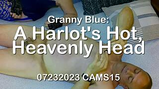 Granny Blue Delivers Sinful Oral Pleasure in Steamy Hardcore Scene
