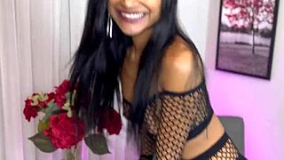 Brazilian Novinha Pulls Cock from Pussy, Begs for Anal Creampie