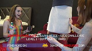 Two hot sluts compete to give a handjob first