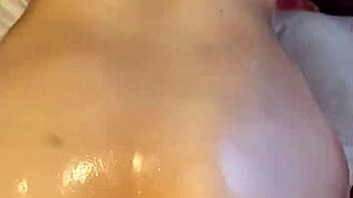 I love how my girlfriend bends over for my big cock strke.