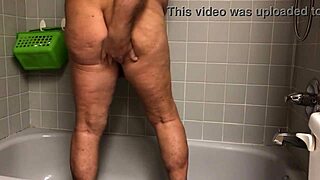 warming up in the shower with my vibrator on my ass