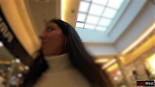 Teen Pees In Jeans In Shopping Mall!