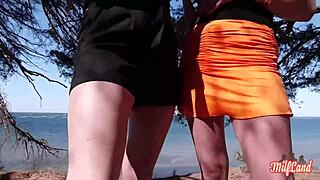 Arianna and Angelina, Busty French Milfs, Crave a Hard Anal Threesome with Amateurs!