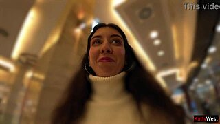 Teen Pees In Jeans In Shopping Mall!