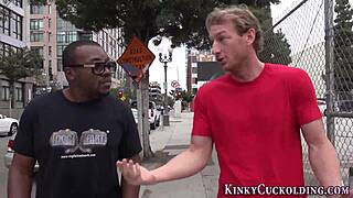 teen delivers a bold interracial blowjob in high definition