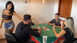 Game night with friends turns into wild cuckold wife swap?