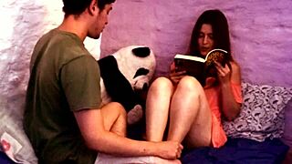 Girlfriend Bathed In Cum During Study Session