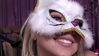 Busty Femdom Brunette Unties The Blonde Lesbian To Use Her Thick Strapon And Spanking Paddle!