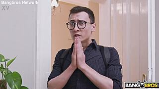 brunette gets bound and banged hard by step-bro