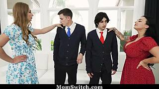 Stepbrother films hidden anal cumshot on blonde wife.