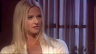 hannah deepthroats the tight cock and moans as he cums on her tits