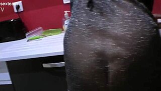 Dirty Grandmother Takes Only Anal in Kitchen from Black Guy. Quickie Turns Wild!