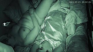 Asian babe's natural tits in voyeur orgasm clip