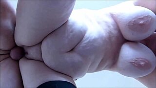 mature bbw amateur with huge tits gets drilled from behind hard.