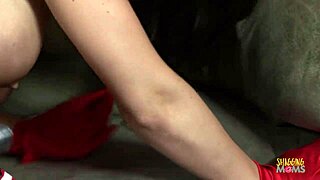 Slutty Brunette Santa's Cunt Stuffed