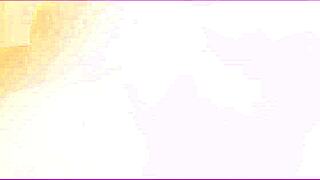 a busty latina beauty enjoys her old lover's big cock in a homemade video.