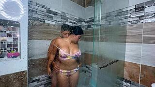 hey, check this latina with huge natural tits getting pounded after pool