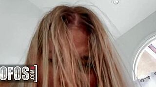 mofos gorgeous babe gizelle blanco takes cock ride outdoors then spreads cum on pussy