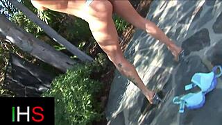 Man, this redhead mom takes it deep in her tight ass!