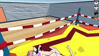 Hentai anime scene. Sub mail faces bdsm slave treatment.